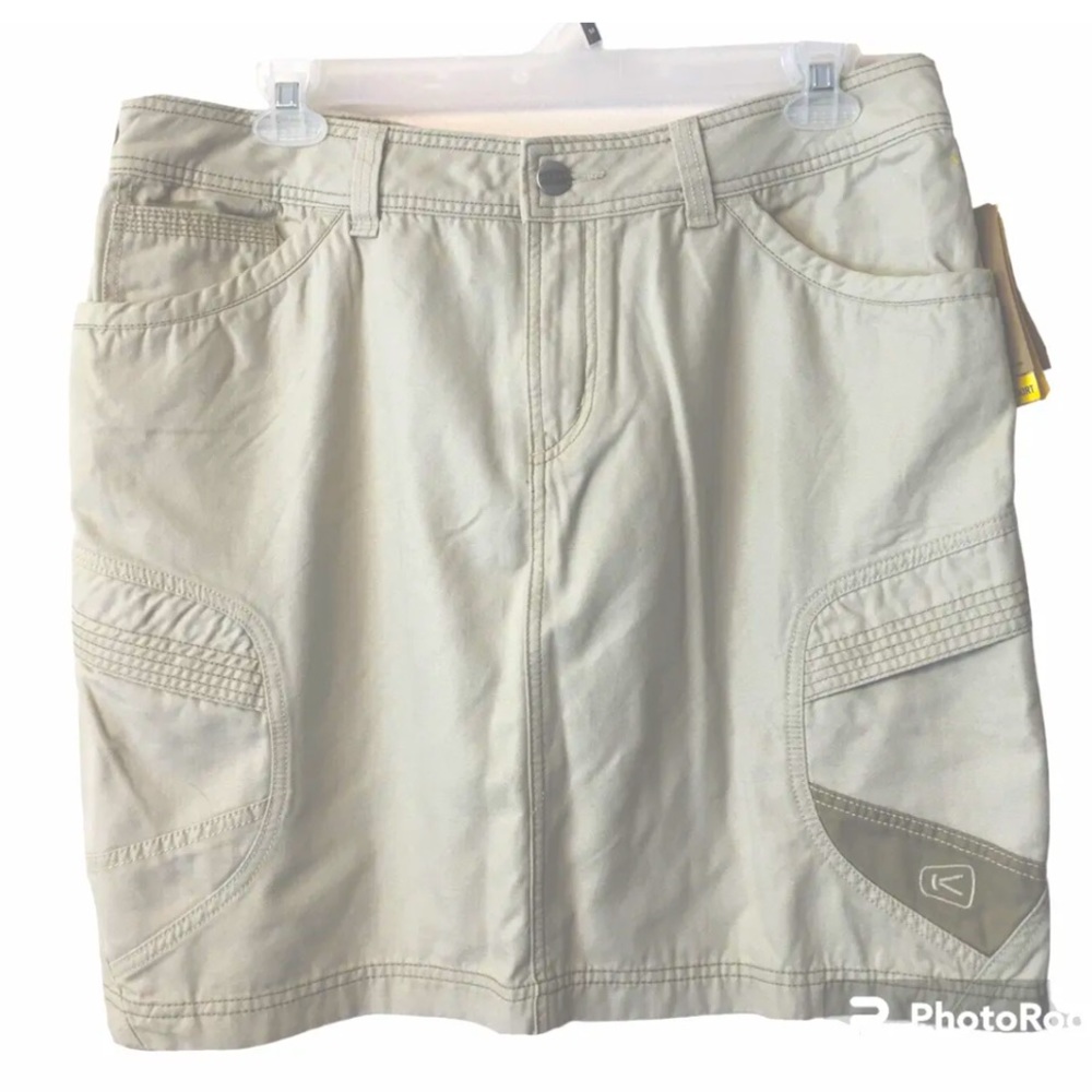 Keene Newport Womens Hiking Skort Skirt Size 16 Beige